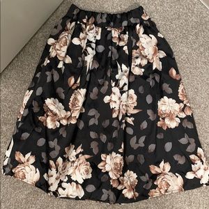 Flower skirt.